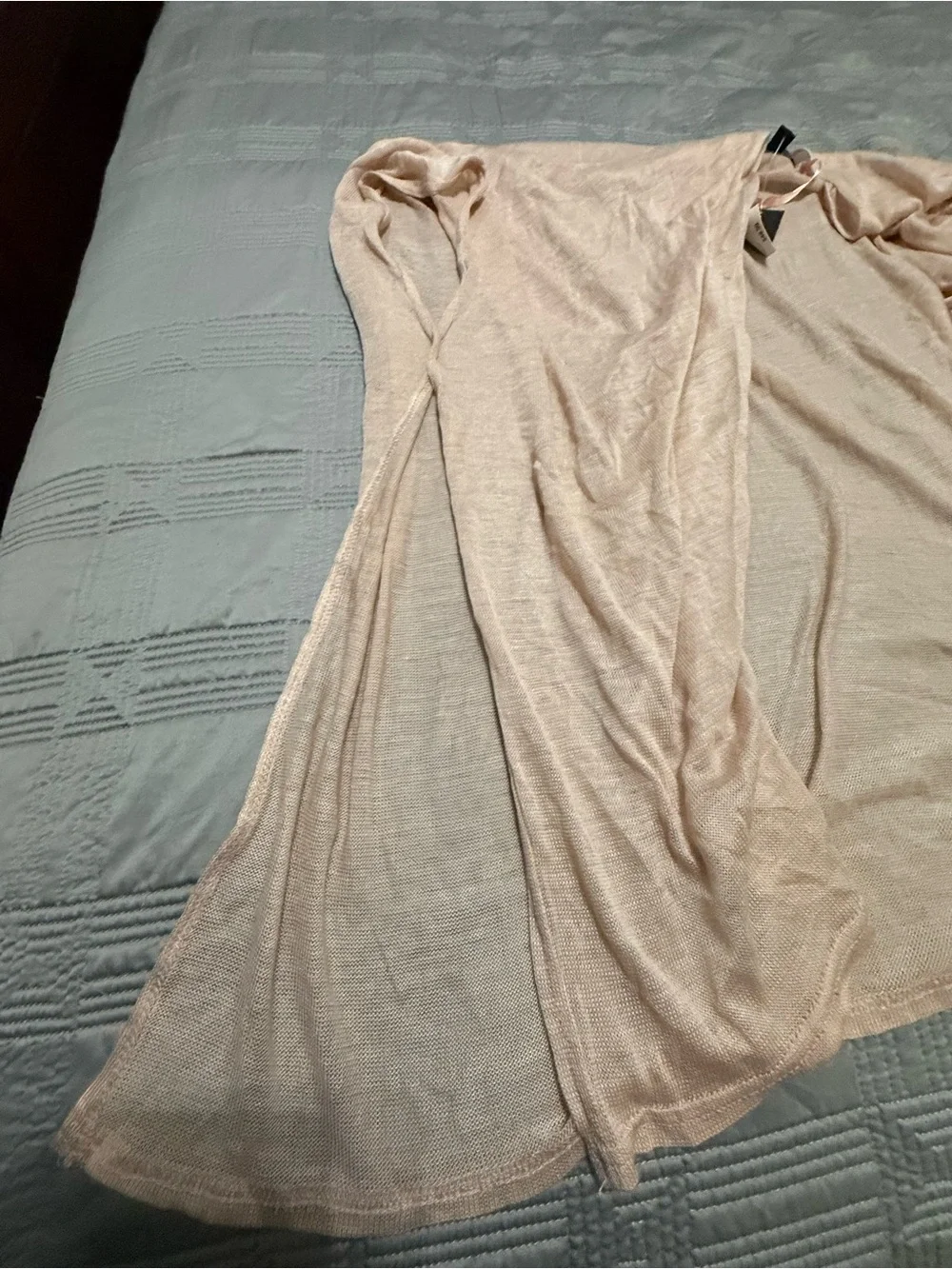 I.N.C. International Concepts Soft Light Pink open-front drapey cardigan. NWT